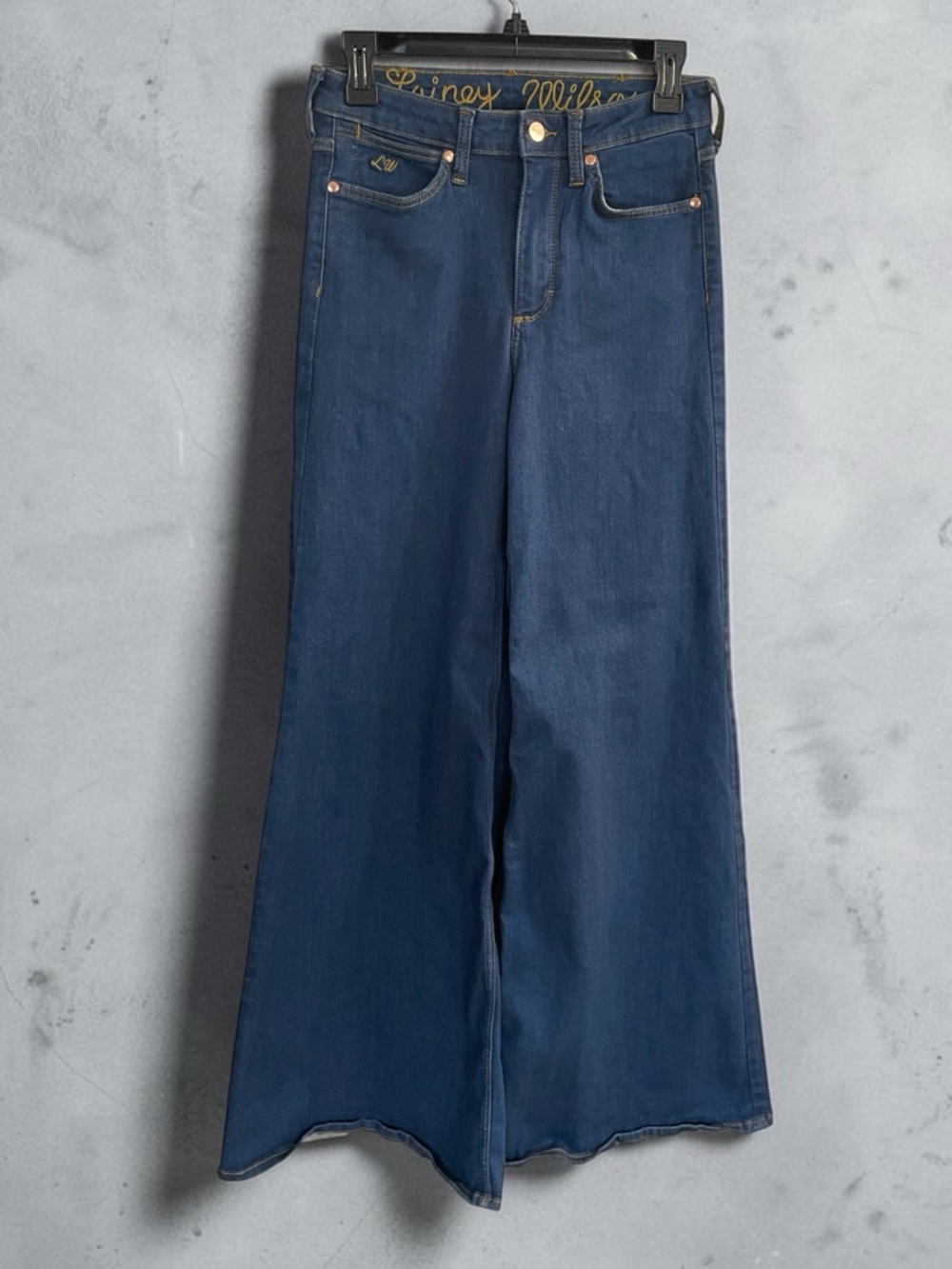 Wrangler x Lainey Wilson Bell Bottom Jeans Dark Wash 28x34 Stretch Flare Western